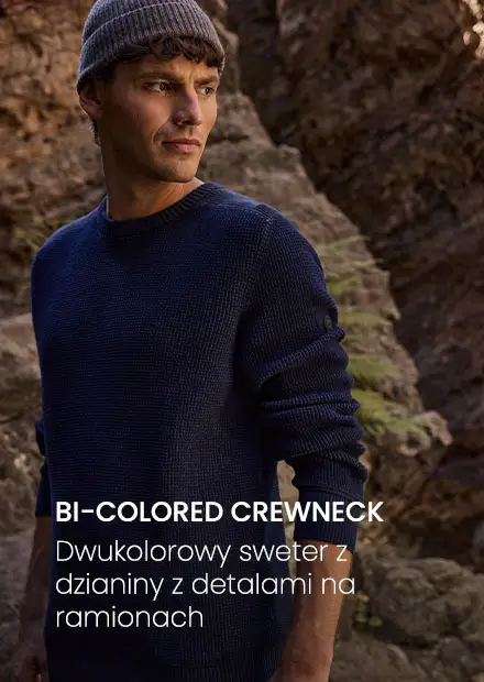 Bi-colored Crewneck