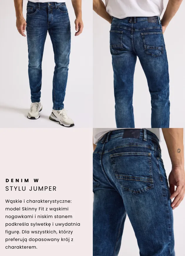 Denim w stylu Jumper